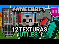 😱TOP 12 TEXTURAS ÚTILES PARA MINECRAFT PE 1.19 / TEXTURAS ÚTILES SURVIVAL | MINECRAFT BEDROCK 1.19❤️