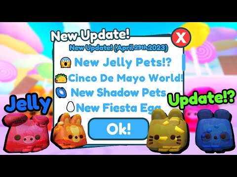 🍭This *SECRET UPDATE CODE* GIVES FREE HUGE JELLY PETS in Pet Simulator X 