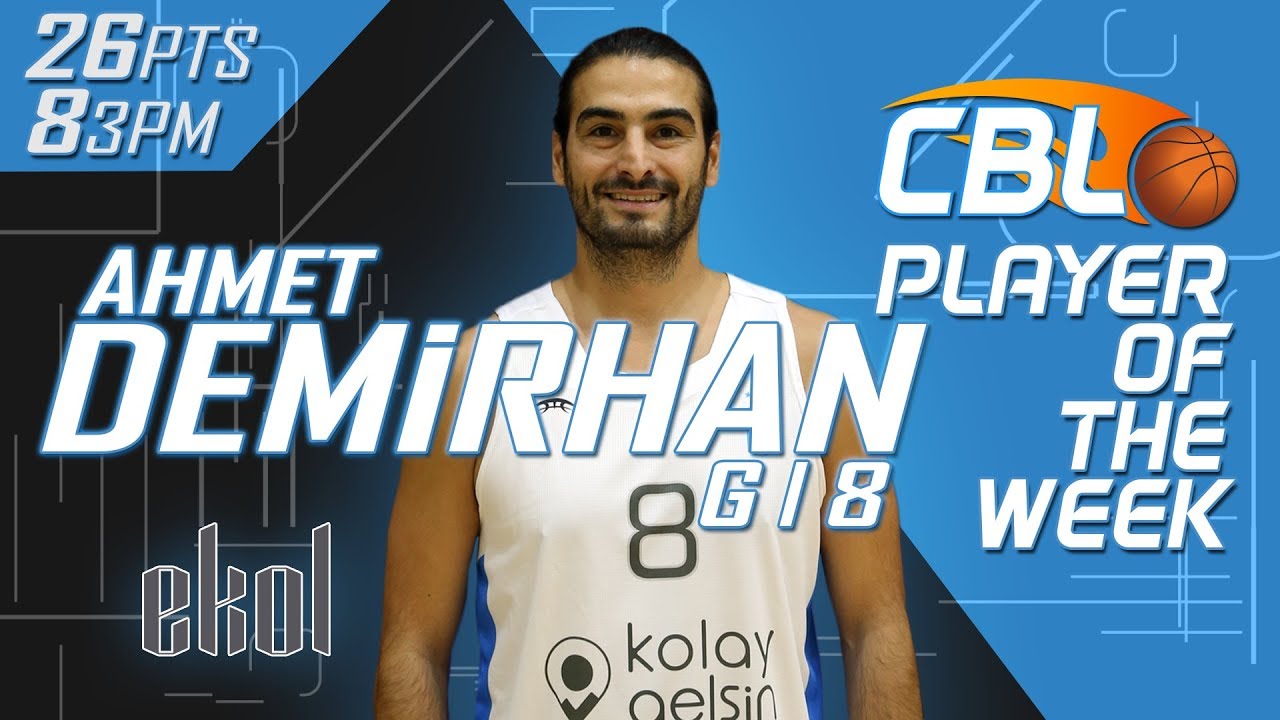 Baskethane Player of the Week 1: Ahmet Demirhan - 26 Pts, 15 Reb, 8/15 3-pt | Nov. 24, 2019