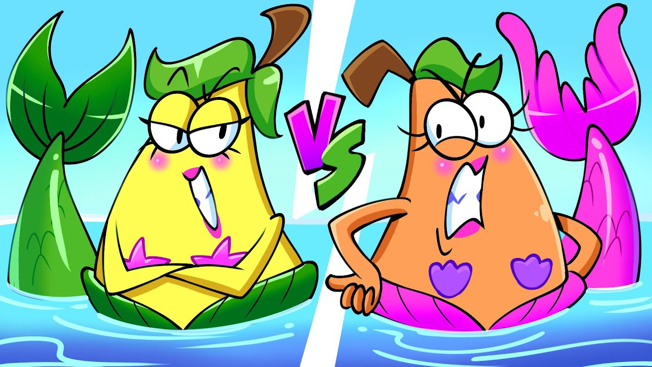 SIRENA BUENA VS SIRENA MALA ❤️ Aventura Loca en el Mar