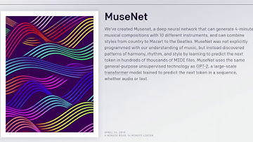 Artificial Intelligence MuseNet Generates Music #1