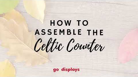 Celtic Exhibition Display Counter