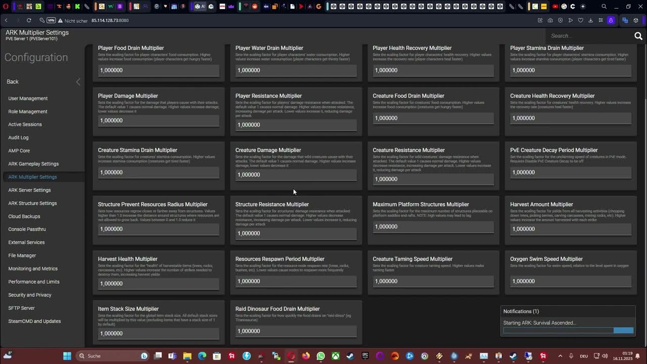 ARK Survival Ascended Server erstellen... (CubeCodersAMP) YouTube