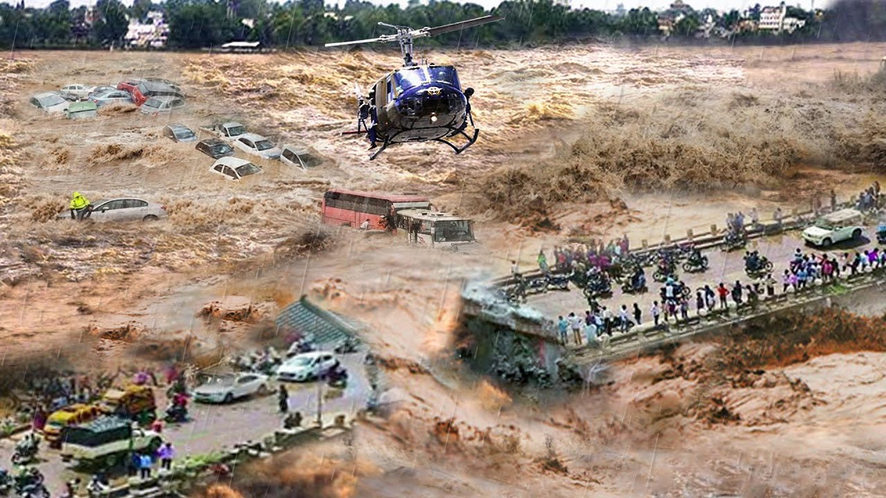 Horrific Natural Disasters: China bridge destroyed in seconds! River ...