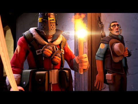 Видео: TF2: Средневековое Безумие! Летающие Подрывники И Солдаты - Крестоносцы!