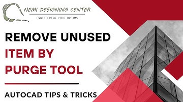 Remove Unused Items by Purge! | AutoCAD Tips & Tricks | Nemi Designing Center | #autocadpurge