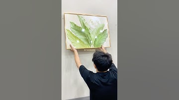 TG4544 | bộ tranh lá cây xanh mướt 🌿 xoa dịu đi cái nóng của mùa hè 🍃 #tranhtreotuong