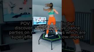 Lymphatic drainage ✓ Calorie burn ✓ Genuinely the most fun I have all day ✓ #rebounderworkout