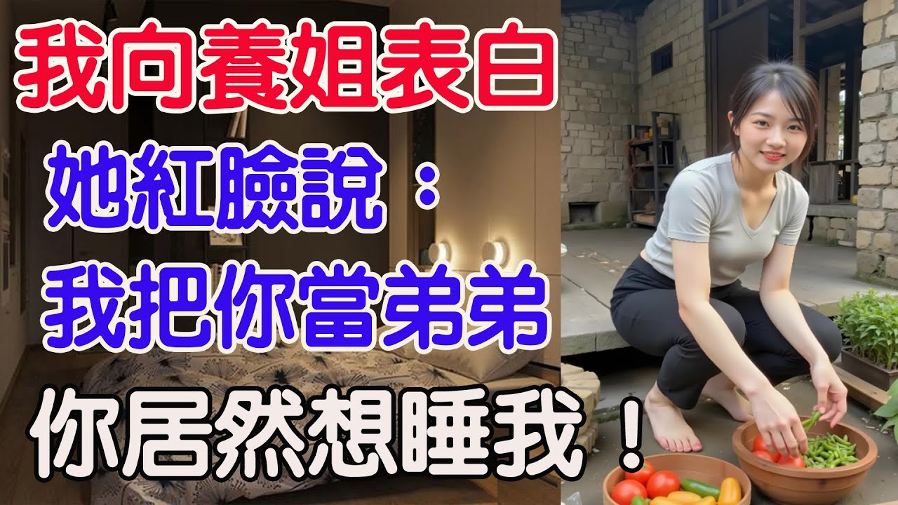 88年我向養姐表白，她紅臉：我把你當弟弟，你怎能想娶我做老婆！#兩性情感 #晚年生活 #情感生活