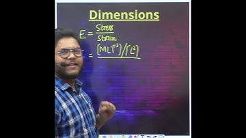 DIMENSIONAL FORMULA OF MODULUS OF ELASTICITY 🔥 DIMESIONAL ANALYSIS 🔵 #dimensions #physics #shorts