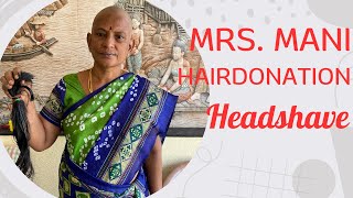 Mrs.Mani Hairdonation Headshave | Mottai | Hairartist_Vasu | 8095559333