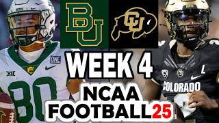 Baylor at Colorado - Week 4 Simulation (2024 Rosters for NCAA 14)