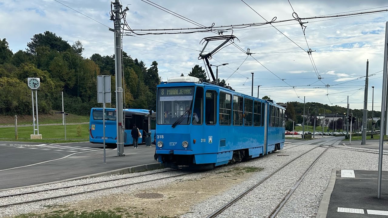 Zagrebačka tramvajska linija 8 / Zagreb tram line 8 | Mihaljevac-Zapruđe 