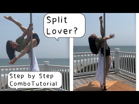 Lesson 14 Intermediate Pole Straddle & Split Tutorial | Step by Step #poledance #poletrick