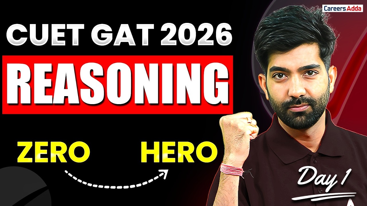 CUET GAT Preparation 2026 | Complete Reasoning in One Shot | CUET ...