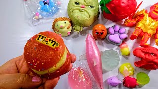 ASMRSquishes UNPACKING🥰Blowing BUBBLES Inside TABA SQUISHIES!*so satisfying*🤯🥰