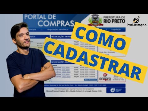 CADASTRO NO PORTAL DE RIO PRETO COMPRAS EMPRO #LICITAÇÃO #LICITAÇÕES #COMPRASEMPRO