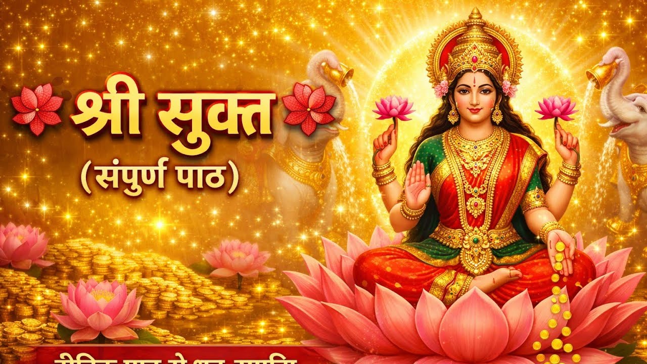लक्ष्मी मंत्र धन-समृद्धि के लिए | श्री सूक्त सम्पूर्ण पाठ |  Daily Path
