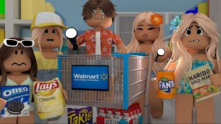 FAMILY STUCK IN WALMART FOR 24 HOURS! *WE WAS TRAPPED WITH DEBBIE!* VOICE Roblox Bloxburg Roleplay