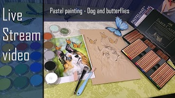 Pastel painting - Part One, Bokeh background - Live stream