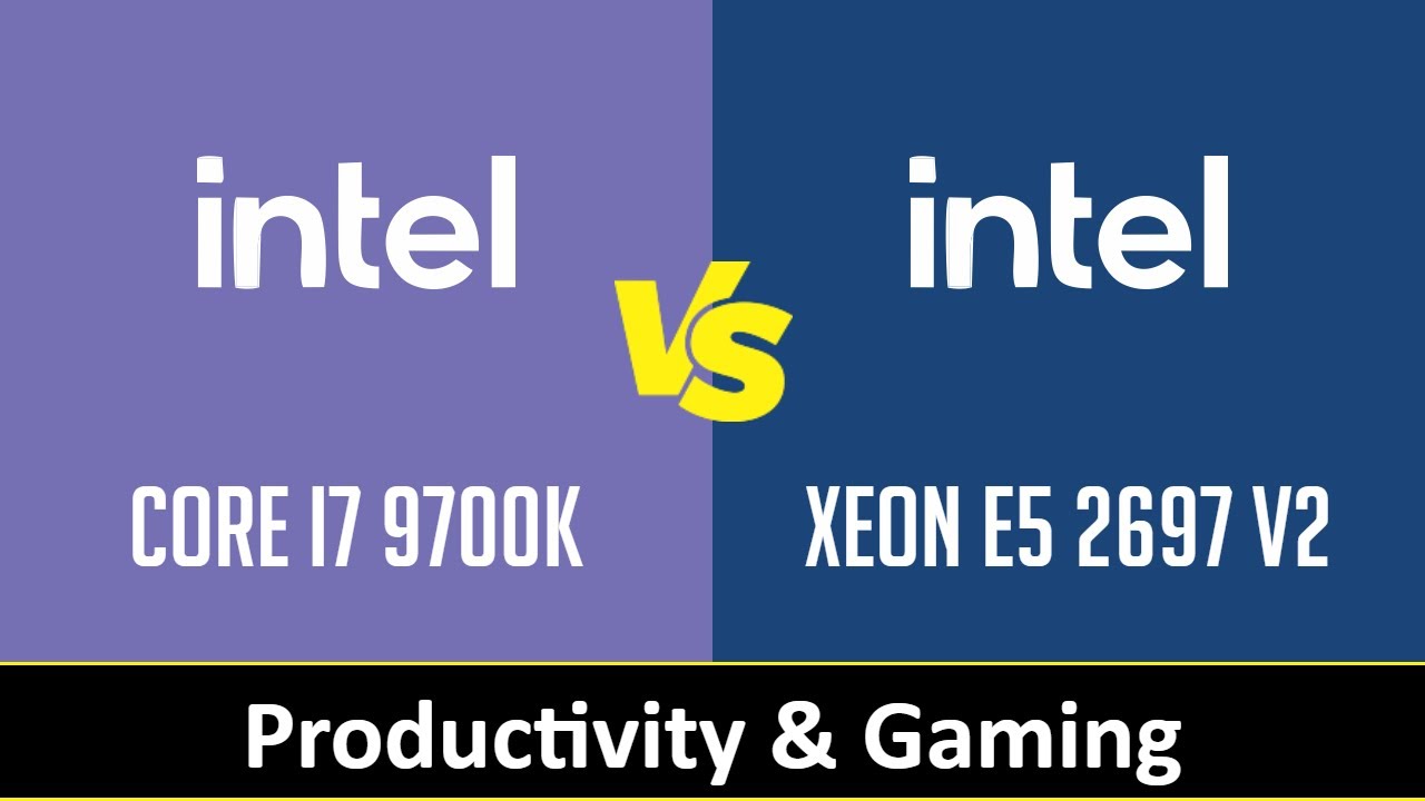 Intel Core i7 9700K vs Intel Xeon E5 2697 v2 - Productivity