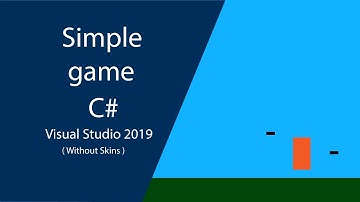 How to make simple game with visual studio C#