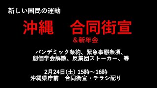 2/24、沖縄街宣についての告知