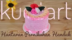 Tutorial menghias hantaran handuk menjadi kue tart ( how to make towel tart cake ) - Durasi: 11.41. 