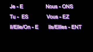 ER VERBS (French) - Learn the endings with this song!