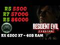 RX 6500 XT | R5 5500 x R7 5700G x R5 8600G | BENCHMARK | RESIDENT EVIL REQUIEM | 16GB RAM
