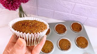 مافن الشوفان الصحي بدون دقيق او سكر ?  Oats muffins