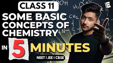 Some Basic Concepts of Chemistry Class 11 in 5 Minutes | Quick Revision | NEET, JEE & CBSE |