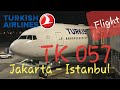 Turkish Airlines Jakarta to Istanbul | TK 57 Economy Class Boeing 777-300ER Flight Report