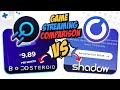 Boosteroid vs shadow  game streaming comparison