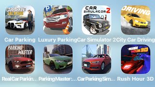 Car Parking, Luxury Parking, Car Simulator 2, City Car Driving and More Car Games iPad Gameplay