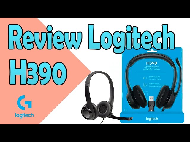 Auriculares USB negros con micrófono Logitech H390