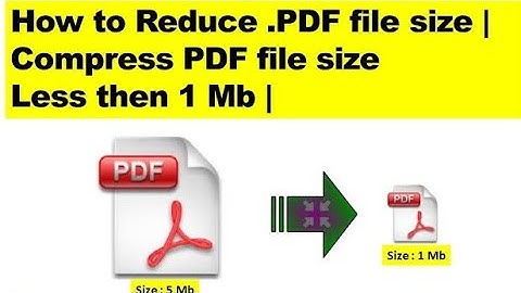 How To reduce PDF file size Without Quality loss 10MB = 1MB (online )
