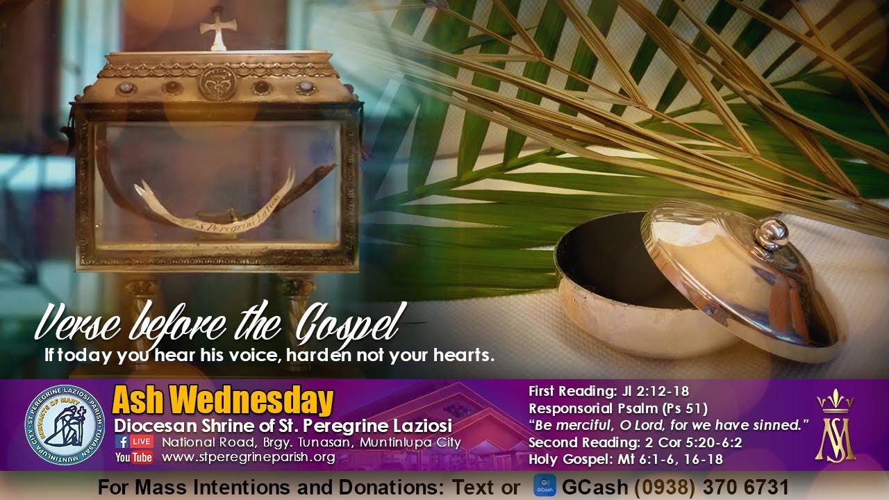 7:30PM Mass | Ash Wednesday - March 2, 2022