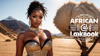 [4K] African AI Lookbook-Graceful black women-Crystal Oasis