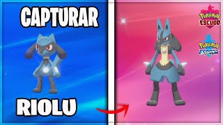 como CAPTURAR a RIOLU SALVAJE y evolucionar a LUCARIO *TRUCO* en POKEMON ESPADA & ESCUDO