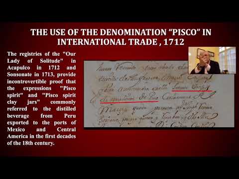 Use of Denomination "Pisco" in International Trade, 1712- Gonzalo Gutiérrez