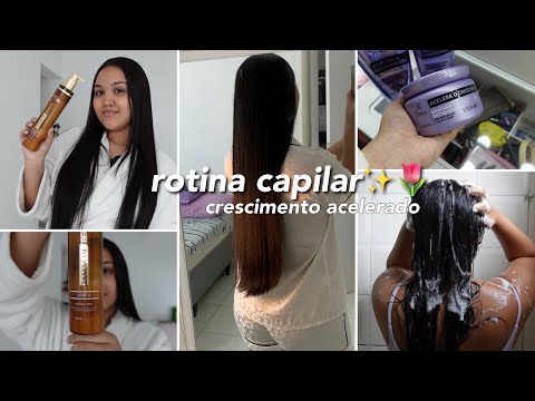 ROTINA CAPILAR💖 crescimento capilar acelerado