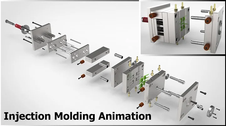 Injection Molding Animation / NX Assembly Exploded & Sequence