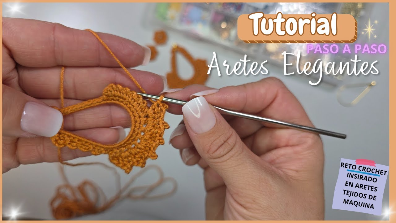 Aretes a Crochet Elegantes| Ideales para vender o regalar, RAPIDOS Y FACIL DE HACER