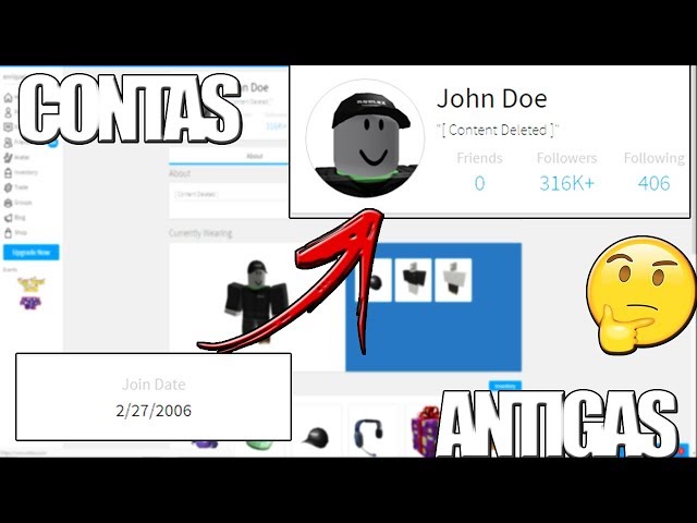 Roblox | Conta Roblox Antiga 2009 Raríssima