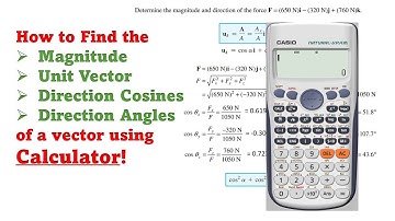 How to find the magnitude and direction of a given vector using calculator - Engineers Academy