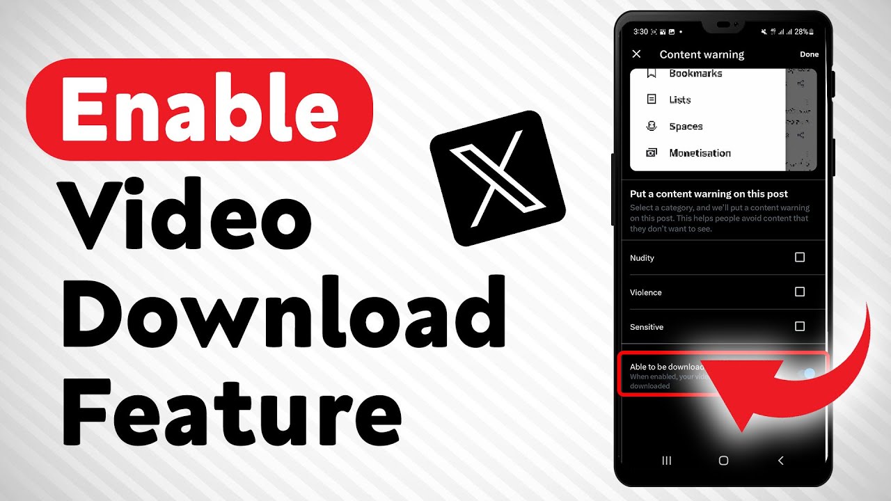 How To Make The Video You Posted Downloadable In X - YouTube