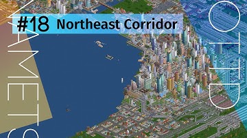 NAMETS Multiplayer Server Timelapse 2022 - Northeast Corridor Map - OpenTTD JGRPP