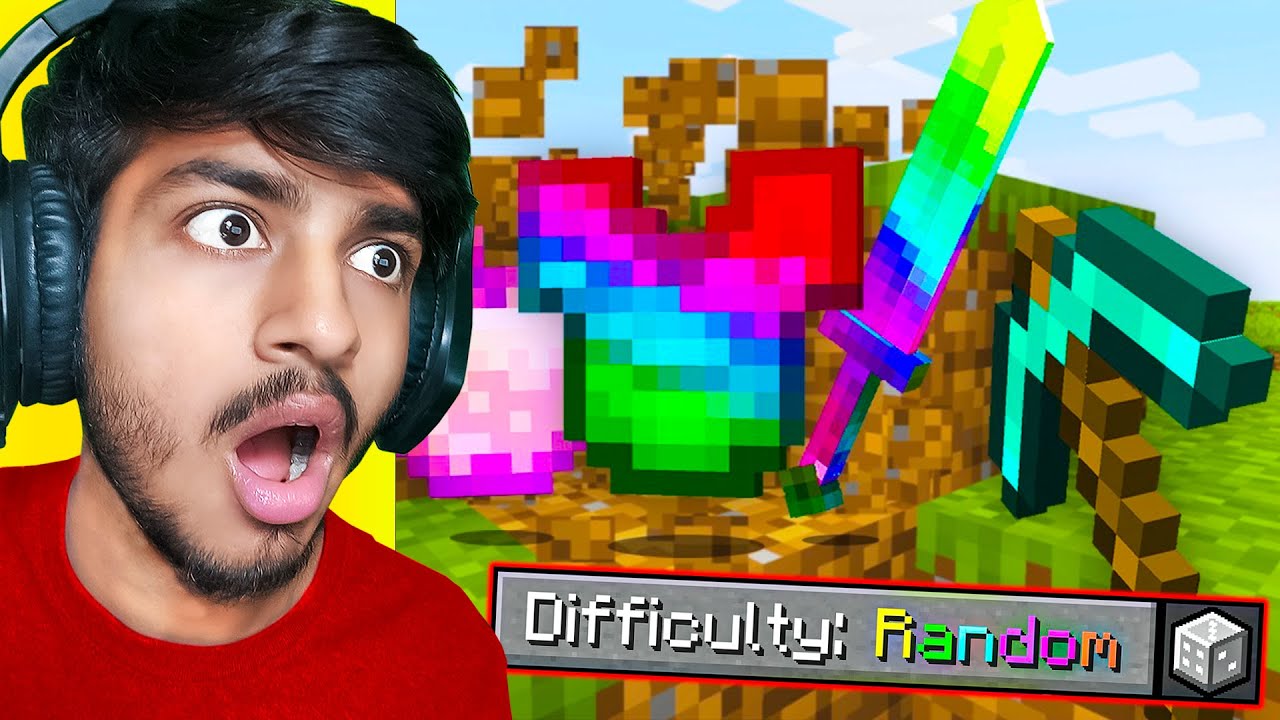 Minecraft But Everything Is Random !! - YouTube