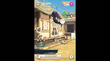 Clumsy Ninja Up On The Roof Walkthrough